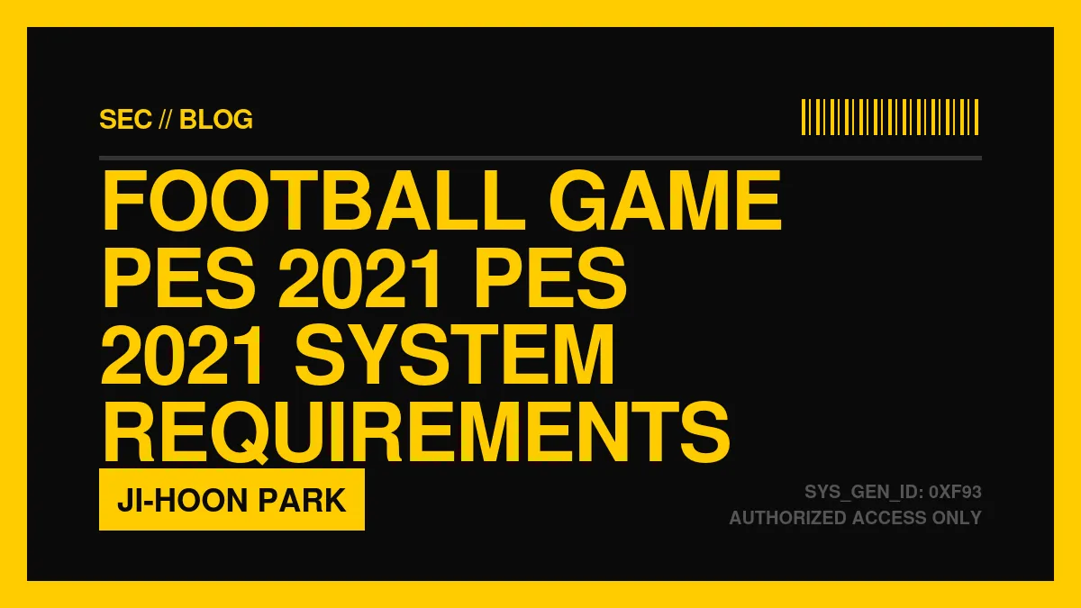 PES 2021 System Requirements